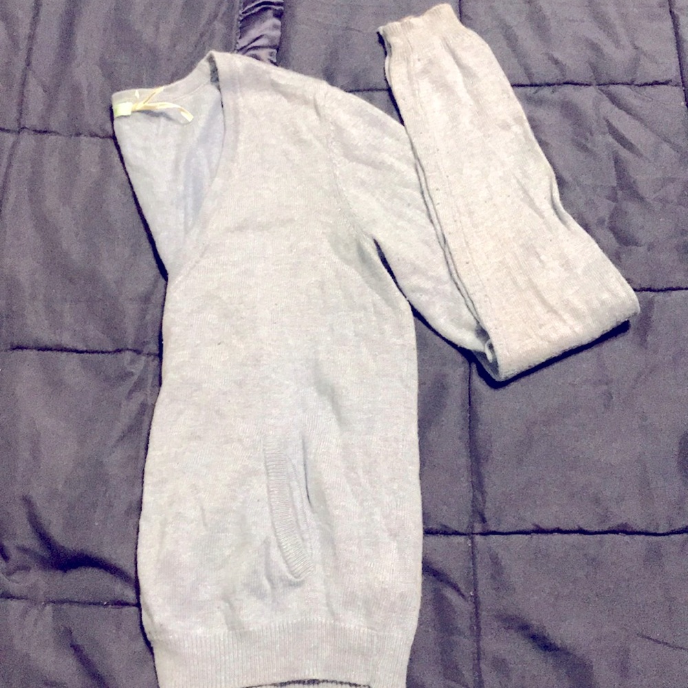 Cropped button-up cardigan
